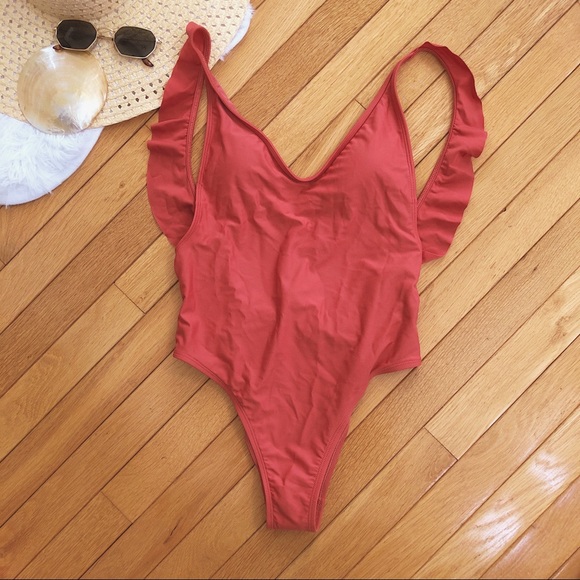 Open Back One Piece Bathing Suit - Picture 3 of 6